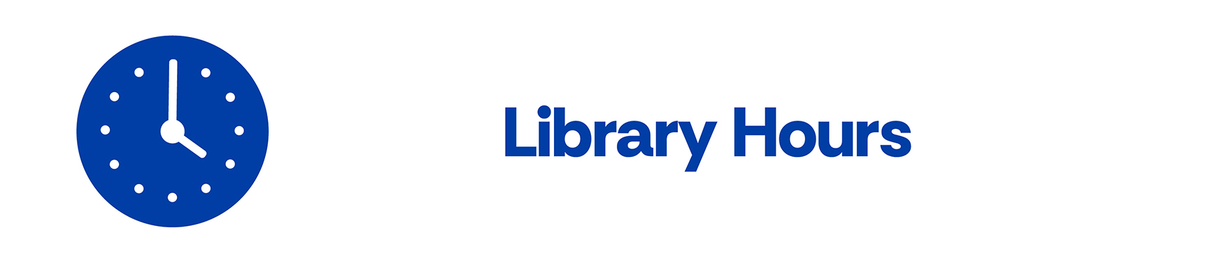 Library Hours
