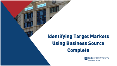 Identifying Target Markets Using Business Source Complete