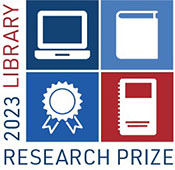 logo for library research prize